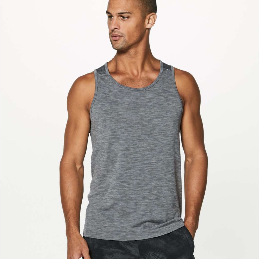 Lululemon Men’s Metal Vent Tech Tank - Raceway Grey / Slate - XL